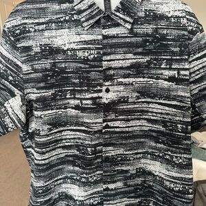 lululemon athletica Black and White Casual Button Down Shirt
